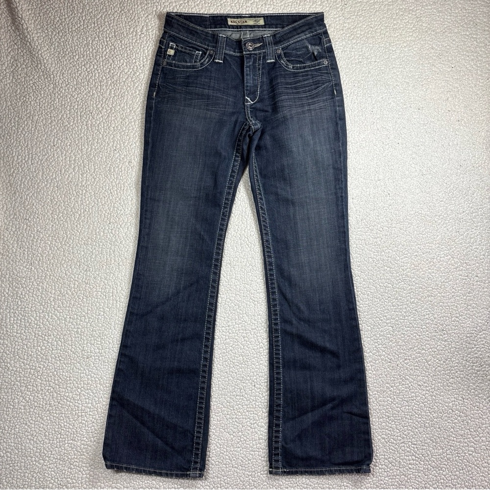 Big Star Hazel Curvy Fit Women’s Size‎ 26 R Dark Wash Low Rise Blue Jeans